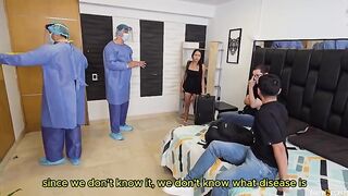 My Sister Catches Me Masturbating While We Are Locked Up In A Hotel